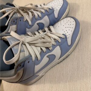 Blue and White Nike Midtop